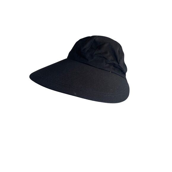 Black Sun Protection Hat With Neck Flap Golf Outdoor Garden - Picture 1 of 4